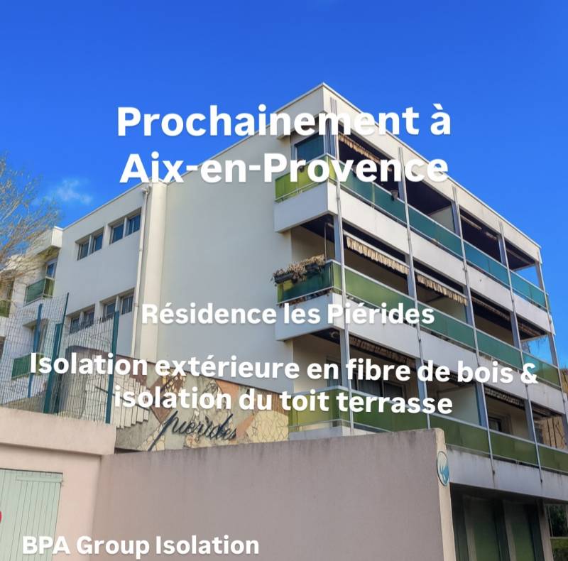 Isolation extérieure en fibre de bois à Aix-en-Provence