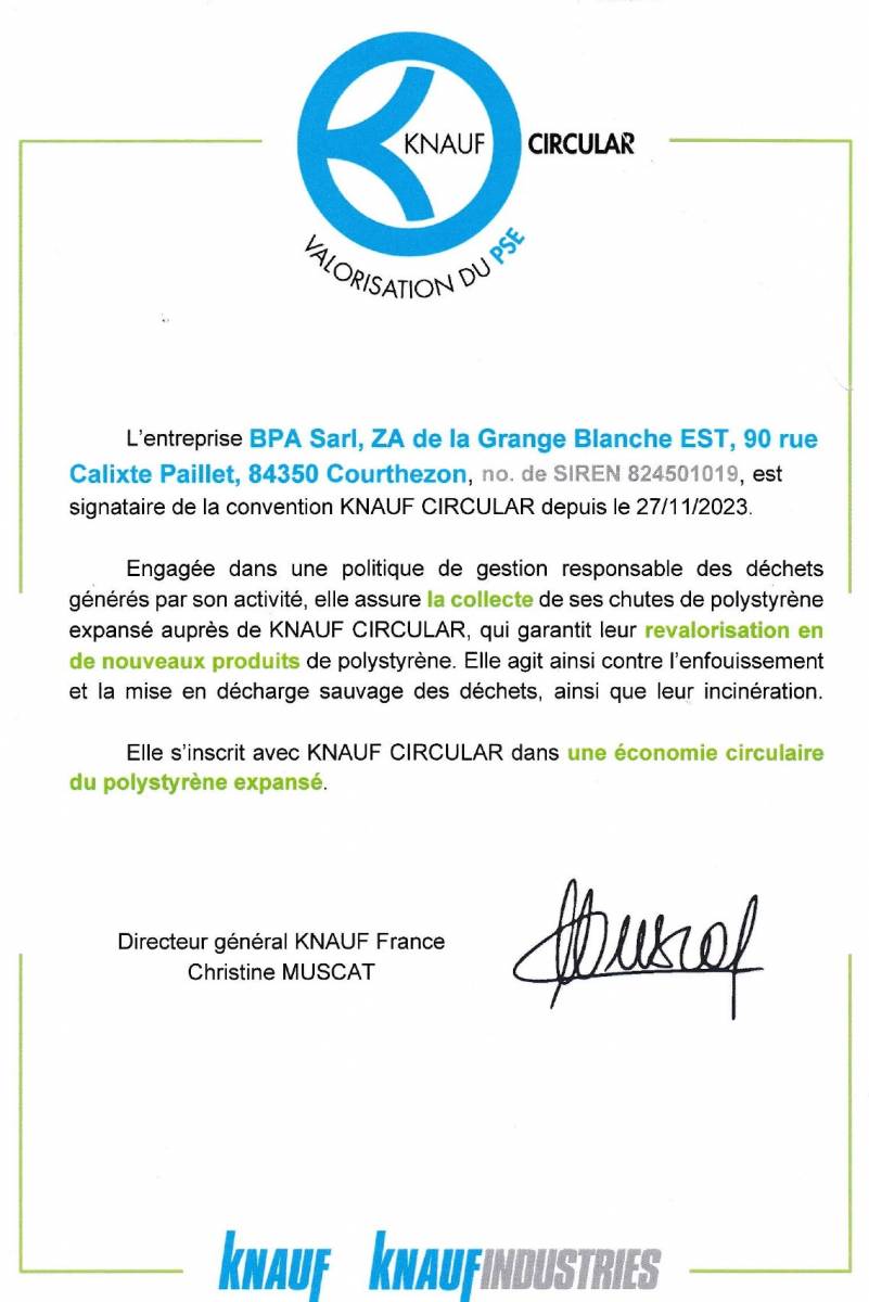 BPA Group isolation partenaire Knauff