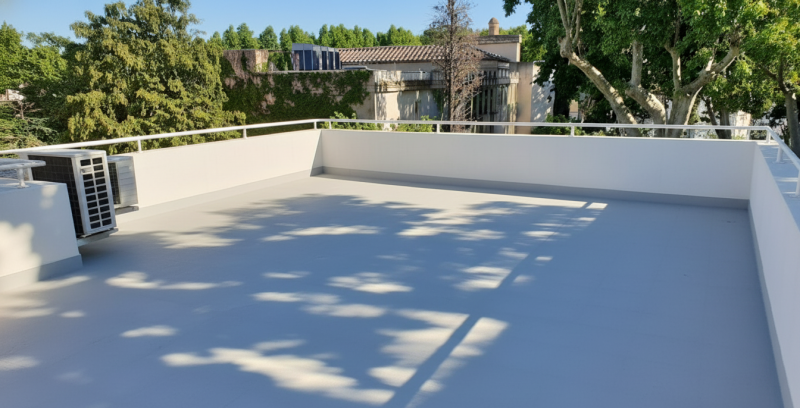 Après rénovation d'un toit terrasse à Arles