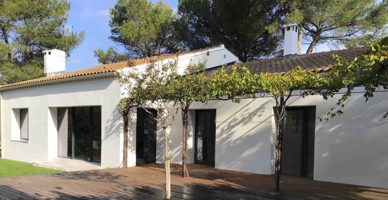 Après les travaux d'isolation thermique des murs par  extérieur